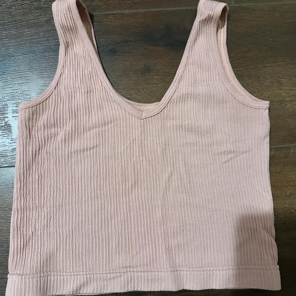 Love Tree - Light Pink Seamless Tank Top